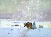 Maurice Galbraith Cullen The Ice Harvest Sweden oil painting artist